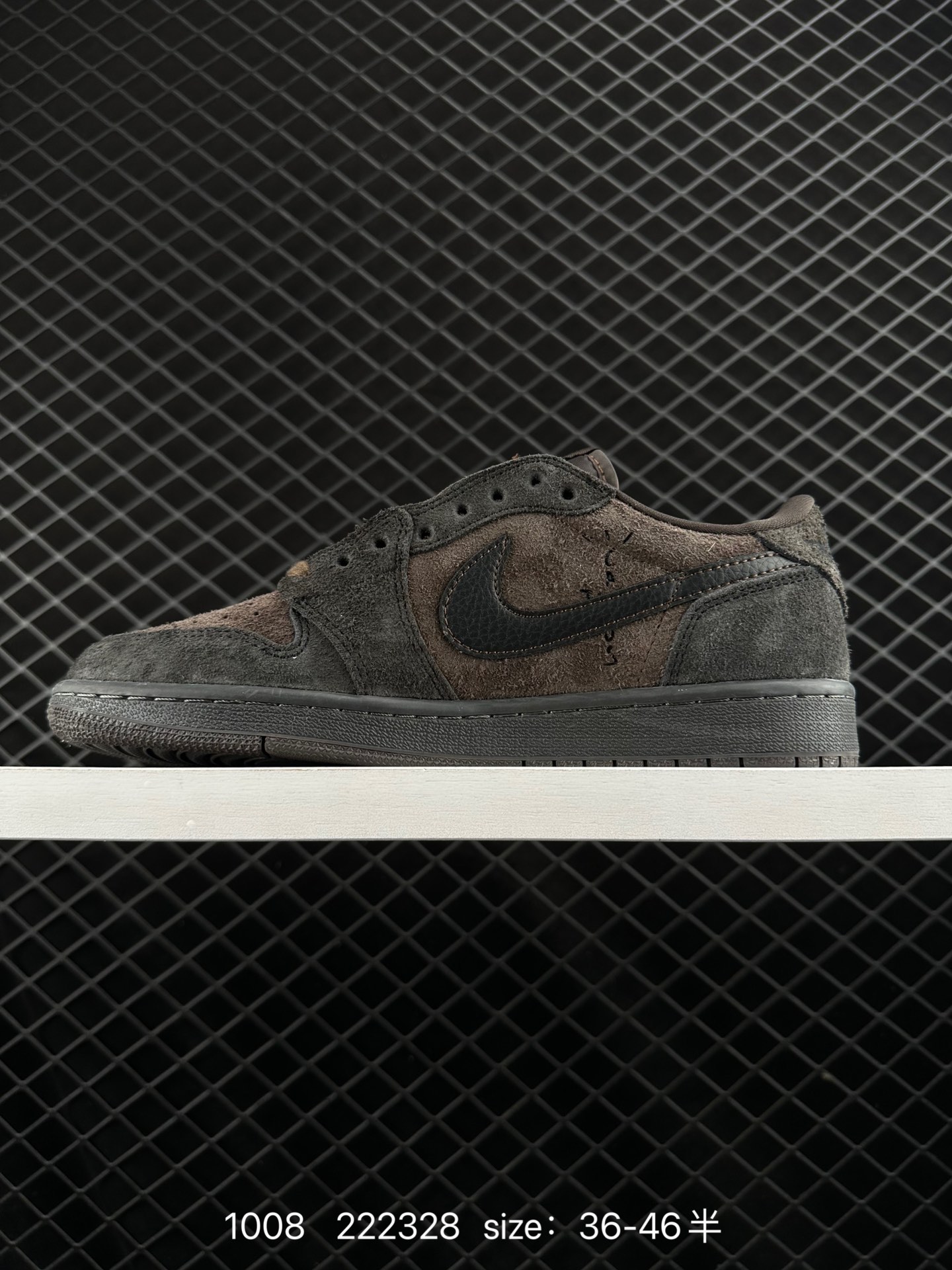 fragment design x Travis Scott x Nike Air Jordan 1 Low OG SP”Black/Green Toe“